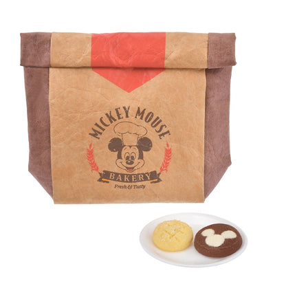 Disney迪士尼｜Mickey’s Bakery米奇烘焙系列曲奇饼干?复古做旧收纳袋｜約縦20×横23.5×厚み3.3(cm)【24.08.14】