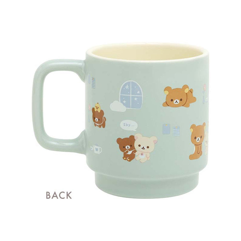Rilakkuma轻松熊｜马克杯/可做对杯/杯底有熊头｜约90 x 80 mm