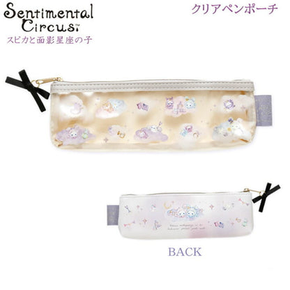 Sentimental Circus｜San-X Clear Slim Pen Case - Spica and the Child of the Constellation Black Ribbon｜70×205×30mm approx.