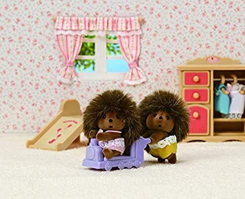 SylvanianFamilies森贝儿家族｜Hedgehog Twins刺猬宝宝双胞胎推车套组/玩具/过家家