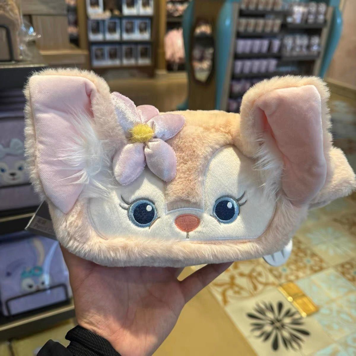 Disney SH｜超好rua玲娜贝儿毛绒大耳朵笔袋