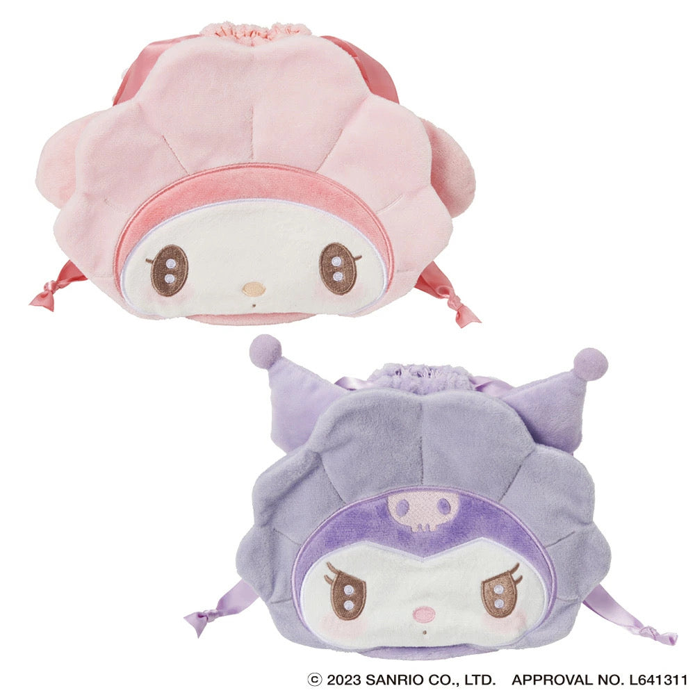 Sanrio｜Cupid baby Die-cut Drawstring Pouch｜W264×H188×D100mm approx.