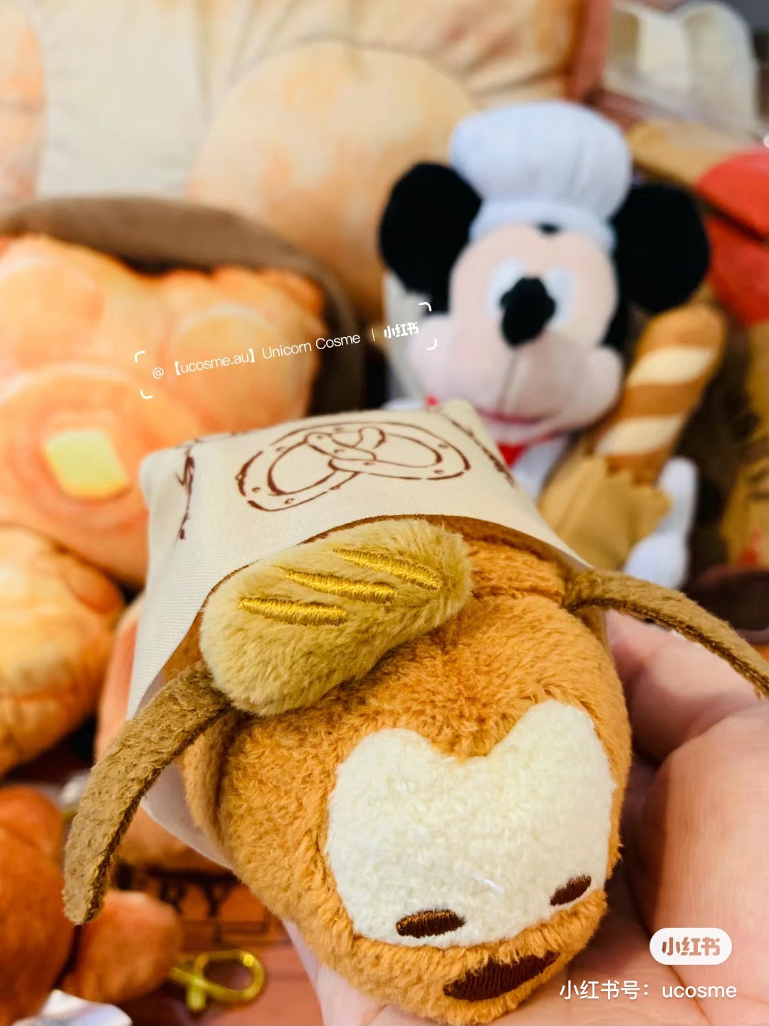 Disney迪士尼｜Mickey’s Bakery米奇烘焙系列Tsum tsum松松小公仔/玩偶｜约6.5 × 6.5 × 10 cm