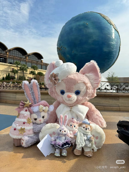 【还有补货】Disney迪士尼｜东迪冬日圣诞限定蝴蝶结贝雷帽LinaBell玲娜贝儿大型毛绒玩偶/公仔/m贝｜全长约65cm，座高48cm