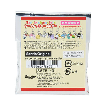Sanrio｜Together with your favorite friend Keychain mystery bag/blind box/All 10 types｜1pcs