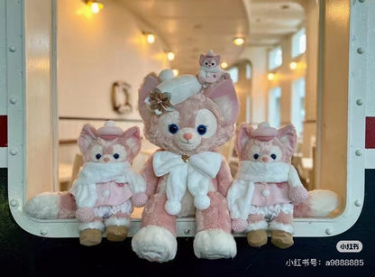 【还有补货】Disney迪士尼｜东迪冬日圣诞限定蝴蝶结贝雷帽LinaBell玲娜贝儿大型毛绒玩偶/公仔/m贝｜全长约65cm，座高48cm