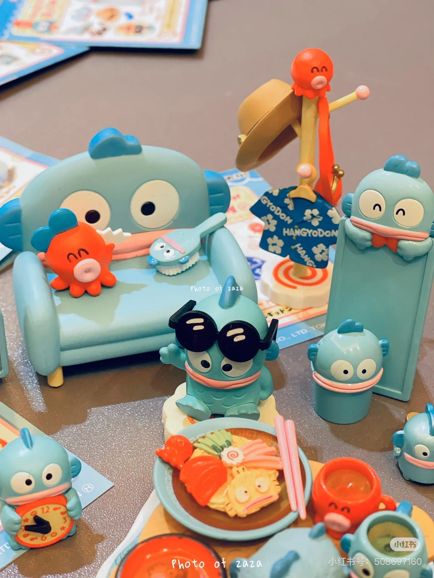 Re-ment Hangyodon Room 8pcs Complete Box Re-ment丑鱼汉顿的房间食玩盲盒/全8种｜1盒
