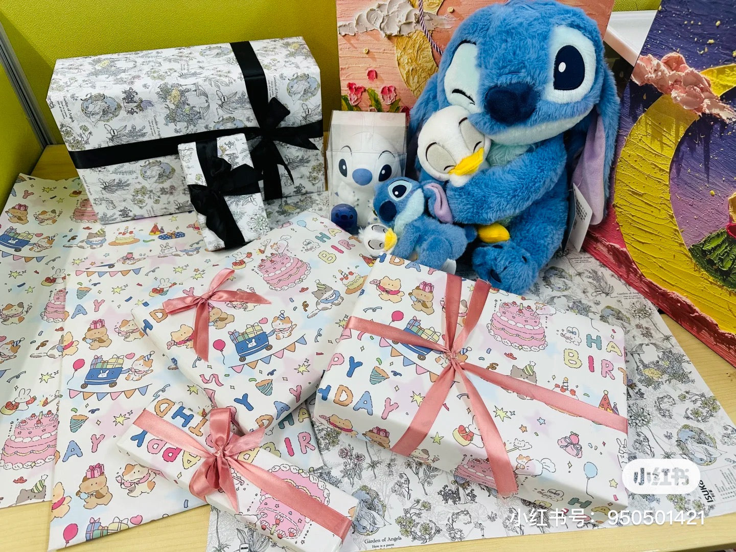 Disney迪士尼｜限定史迪仔生日系列抱鸭鸭公仔/玩偶｜約 高さ31×幅24×奥行き21cm