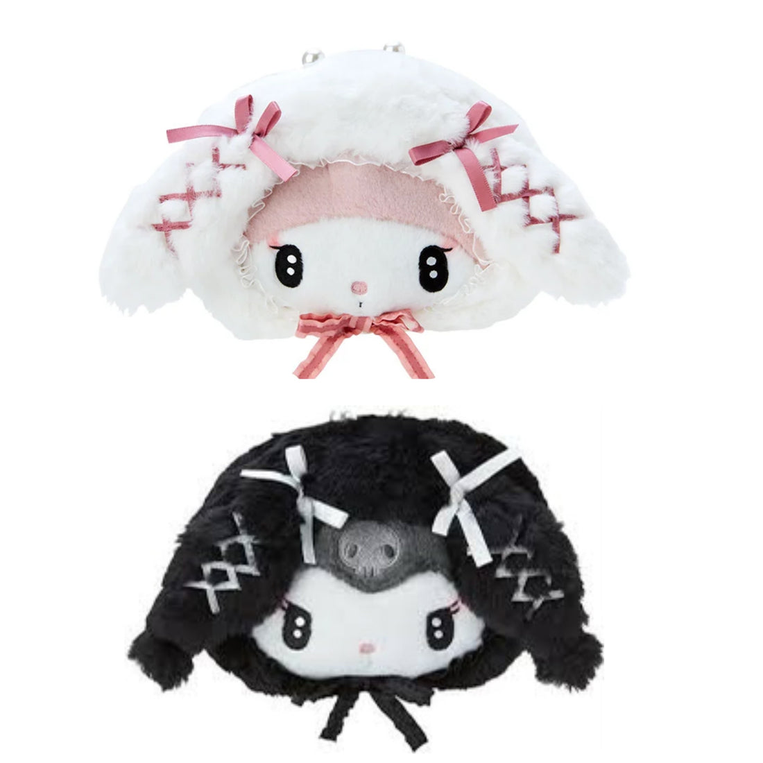 Sanrio｜第三代暗黑地雷限定毛绒化妆包/印花防水内里/珍珠拉链头｜约20×10×14cm