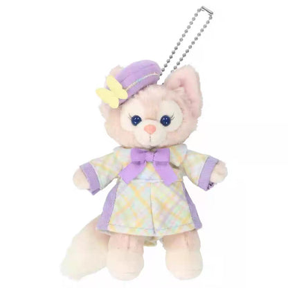 Disney｜Duffy &amp; Friends 20th Anniversary Happiness Mascot Holder Plush Keychain with Badge