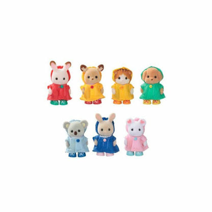 【Elizabeth available, limit 1】 SylvanianFamilies｜Baby Happy Raincoat Pretend Play Doll Set EPOCH Japan