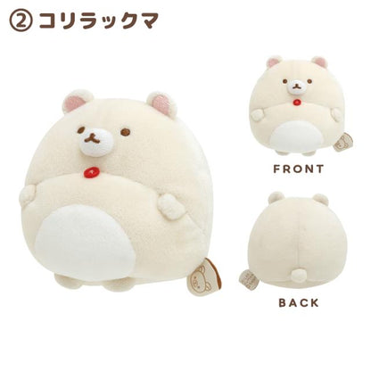 Rilakkuma轻松熊｜肥美大肚腩系列慢回弹感可以捏捏小公仔/玩偶/肚肚也可当手腕垫｜約H80×W90×D80mm