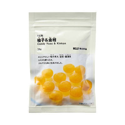 Muji｜柚子金桔润喉糖/酸甜适中/清新果味巨浓/还富含维他命C和罗汉果｜38g【24.12.28】