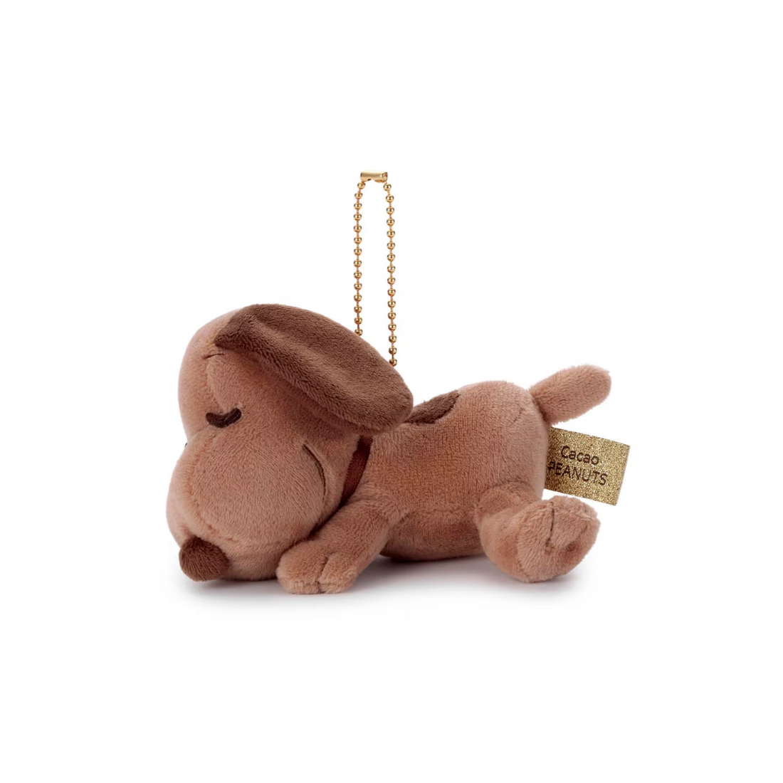 Snoopy｜Peanuts Cacao Sleeping Friend Ball Chain Mascot Holder /Plush Keychain｜W120 x H70 x D105mm approx.