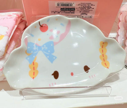 Sanrio｜Cogimyun Sweets Party 10th Anniversary Character Plate｜19×12×1.7cm approx.