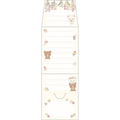 Rilakkuma轻松熊｜花环茶会限定小信封信纸/贺卡｜15枚入/90×60×15mm