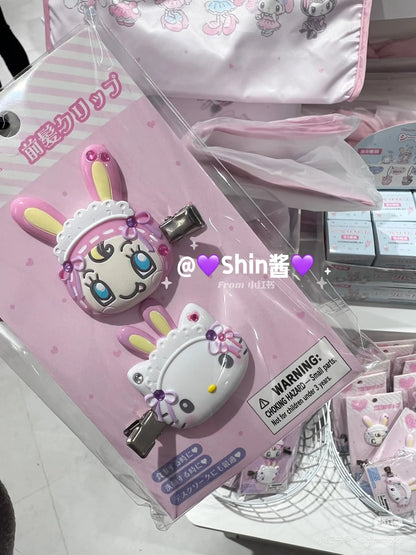 Sanrio｜Mezzo Piano Rabbit Characters Hair Clip Set｜4.5×1×5cm approx.