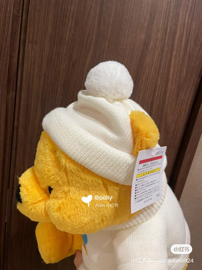 Disney｜毛衣绒线帽fluffy噗噗公仔/玩偶/暖手宝玩偶/手脚都能像手偶一样动