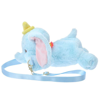 Disney迪士尼｜Fluffy公仔/玩偶式斜挎包/肩带可调节/背面手机位｜約高さ34×幅26×奥行き22(cm)