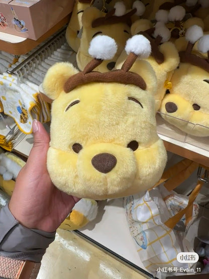 Disney｜2024 HONEY DAY Winnie the Pooh Passcase蜜蜂维尼大脸伸缩收纳包/零钱包｜約縦17×横11.5×厚み8cm