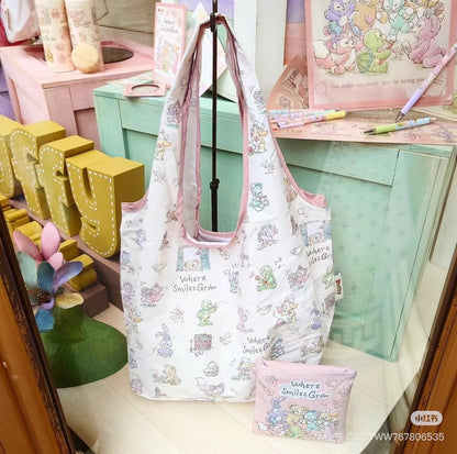 Disney迪士尼｜Where Smiles Grow Shopping Bag东迪夏日剧场系列购物袋/软软糯糯超级轻/还有小隔层