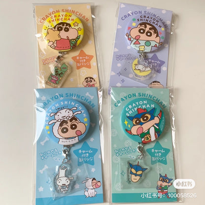 Crayon shin-chan蜡笔小新｜可爱徽章挂坠｜约56mm