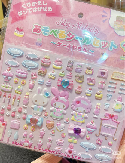 Sanrio｜Playing Sticker Set - Cafe Restaurant｜21×1×23.5cm approx.