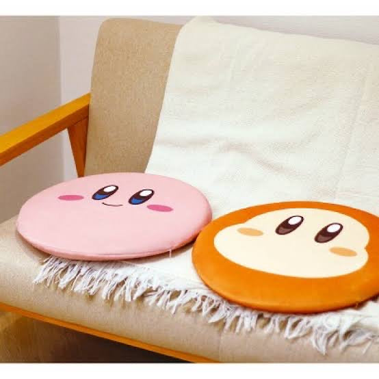 Kirby|可爱角色大脸坐垫/椅垫/汽车坐垫/可拆洗|约D40 x 4.5cm