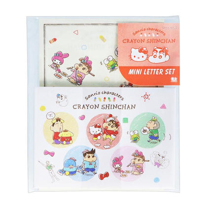 Sanrio｜Crayon shin-chan蜡笔小新联名mini信封信纸组｜信封15枚+信纸15枚