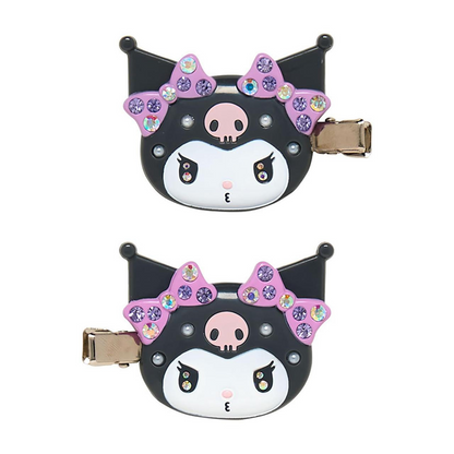 Sanrio｜ Bangs Clip Deluxe华丽水钻脸型刘海夹/发夹/1对入｜约5.3×1×4cm