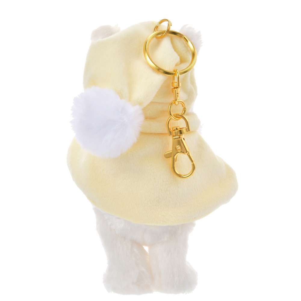 Disney迪士尼｜Plush Mascot Keychain - White Pooh Fruit Latte Color东迪冬日限定水果拿铁色睡衣睡帽斗篷系列可爱角色毛绒挂件/包挂｜约高 16.5 x 宽 10 x 深 9cm