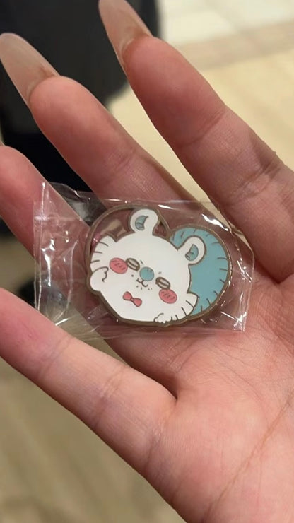 Chiikawa 吉伊卡哇｜可爱金边金属徽章盲盒/全12种｜1枚入