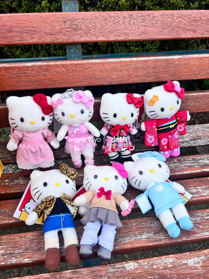 【limit 1】Sanrio｜Hello Kitty 50th Anniversary Limited Edition Long leg Suit Mascot Holder /Plush Keychain