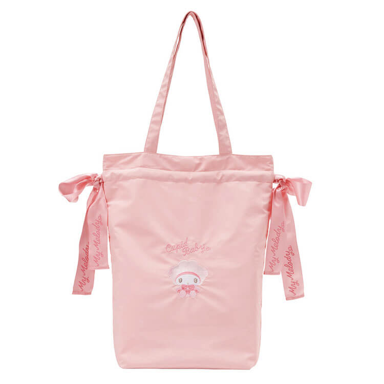 Sanrio｜Cupid baby丘比特宝宝系列蝴蝶结大容量托特包/收纳包/防水内里/可束口可单肩背｜约W415×H495×D130mm