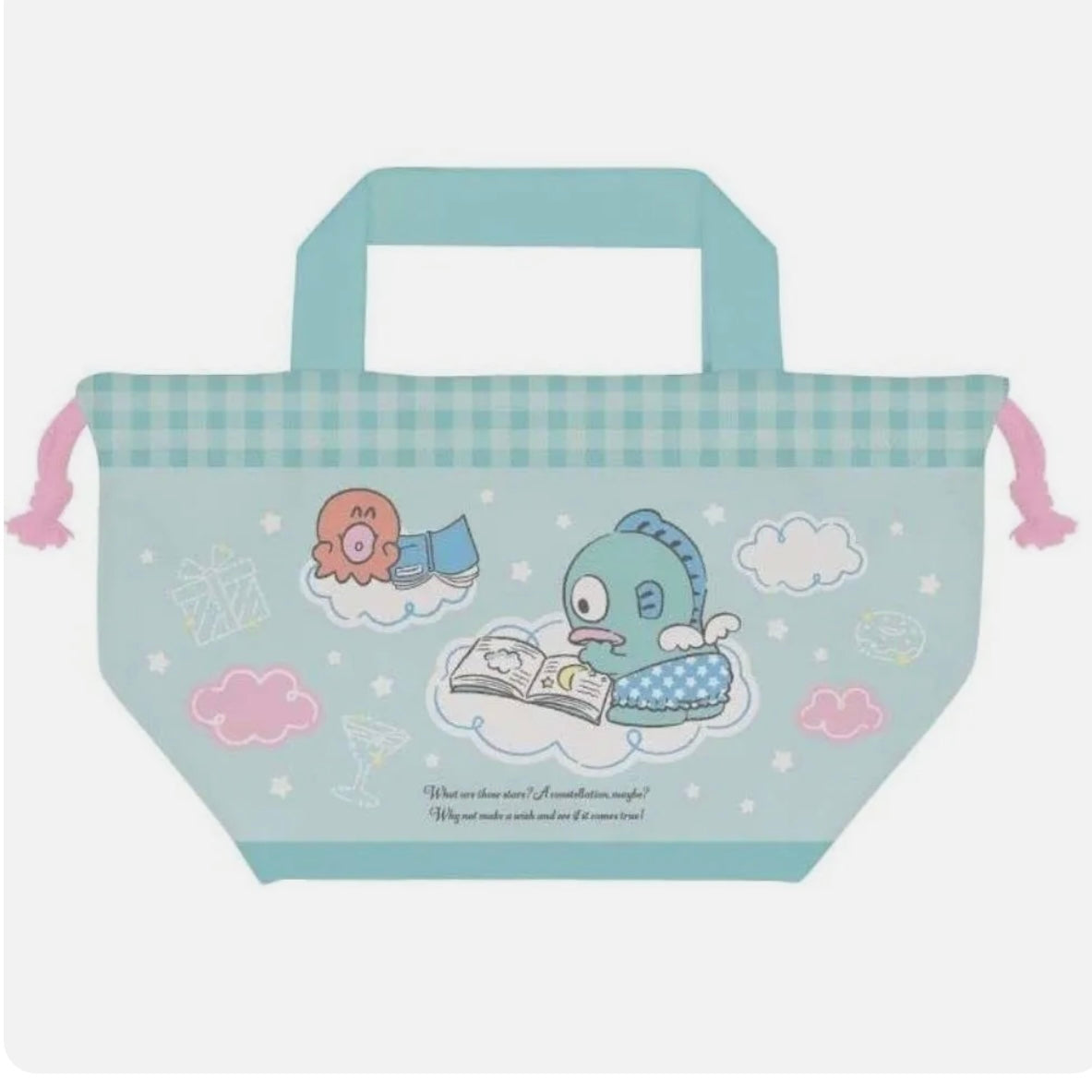 Sanrio｜丑鱼可折叠防水托特包/束口袋/巾着/正反图案都可爱