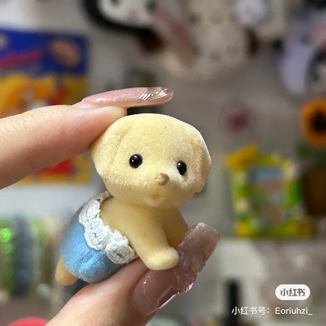 SylvanianFamilies森贝儿家族｜Yellow Labrador Twins拉布拉多双胞胎宝宝推车套组/玩具/过家家