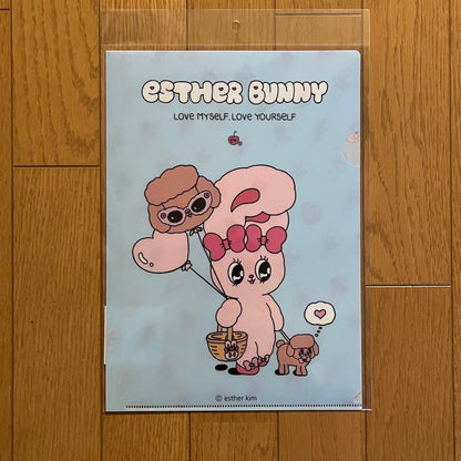 EstherBunny艾丝乐小兔｜粉粉角色A4文件夹/正反都可爱