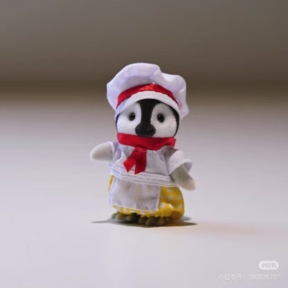 SylvanianFamilies｜FOREST KITCHEN BABY PENGUIN KITCHEN UNIFORM CHEF