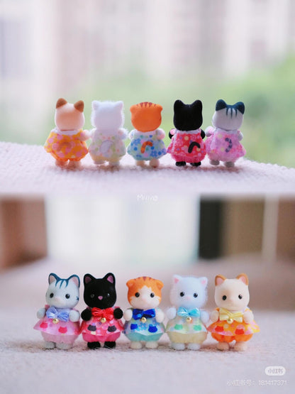 【limit 1】SylvanianFamilies｜Baby Cat Set 5 Babies Doll Epoch Calico Critters