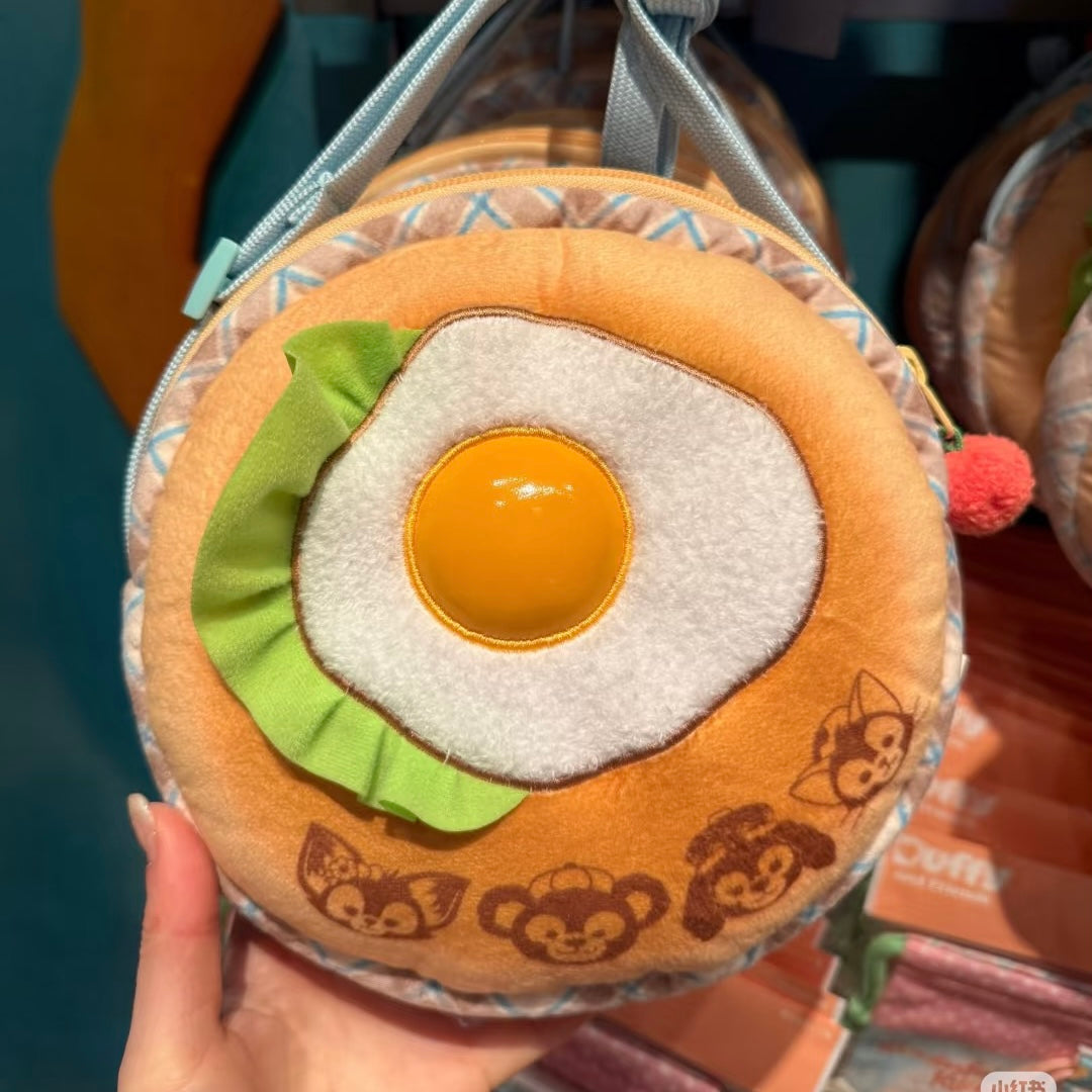 Disney迪士尼｜东迪梦幻奇妙厨房系列煎蛋斜挎包/正反面都可爱