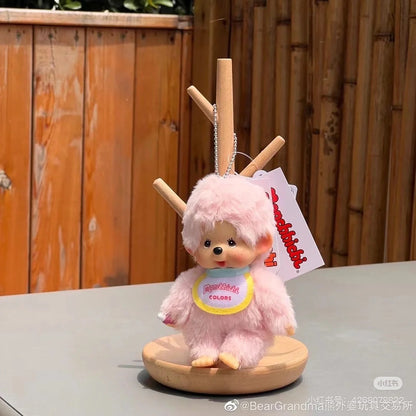 Monchhichi｜Colors Mascot Holder /Plush Keychain｜H13.5 x W8.5 x D5.5 cm approx.
