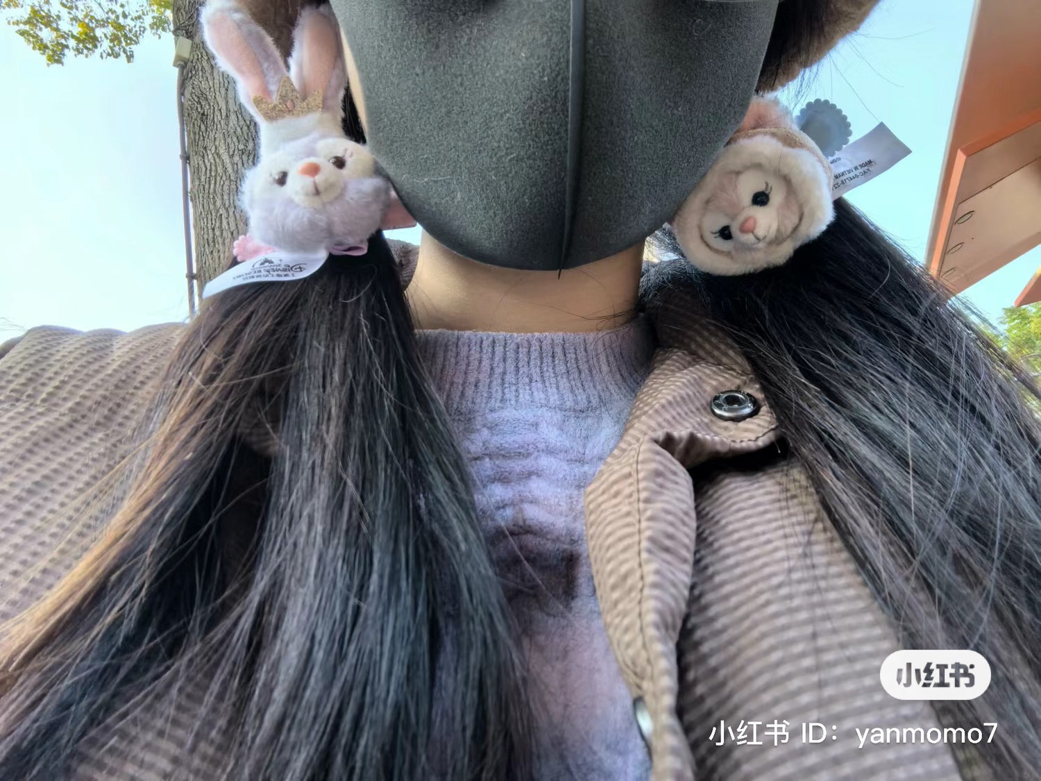 Disney SH｜可爱四宝大脸玩偶发夹｜女生4枚组