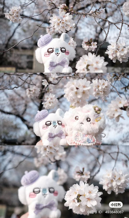 Chiikawa 吉伊卡哇｜Sitting Plush Toy /Tokyo Souvenirs贝雷帽可爱坐姿毛绒公仔/玩偶｜约H180×W120×D110mm
