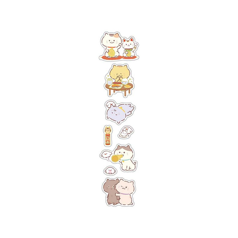 San-X｜Kyomu Kyomu Seikatsu Sticker Set ｜200×95mm approx.