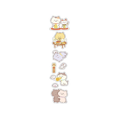 San-X｜Kyomu Kyomu Seikatsu Sticker Set ｜200×95mm approx.