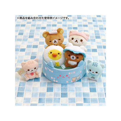 Rilakkuma轻松熊｜泡汤/泡温泉系列泡澡盆场景玩偶/含两小只｜约50 x 130 x 130 mm