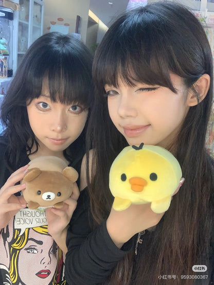 Rilakkuma轻松熊｜San-X Super Soft Plush超好rua可爱角色趴趴迷你毛绒玩偶/公仔｜约9 × 10 × 15 cm