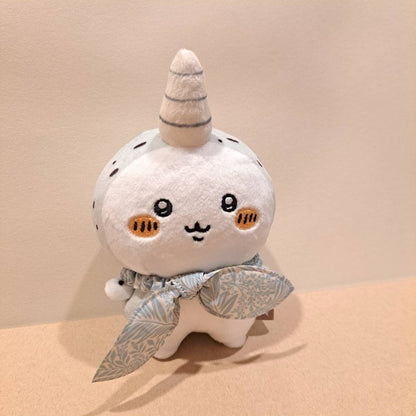 Nagano嘲讽熊｜Characters FRIENDS Mascot (one corner) 独角鲸毛绒挂件/包挂｜约H135×W90×D50mm