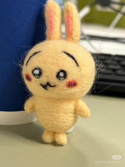Chiikawa｜Hamanaka × Chiikawa Aclaine Needle Felting Kit｜Height 6.5cm approx.