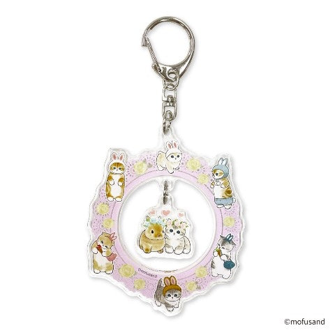 Mofusand｜Shakeyura Keychain/Keyring｜H85 x W72 x D3mm approx.